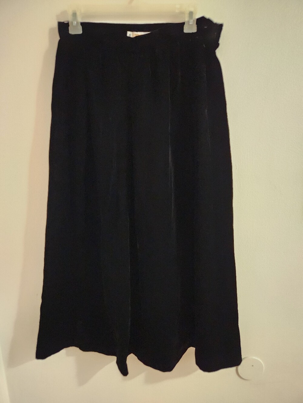 Brooks Brothers Black Velvet Skirt
